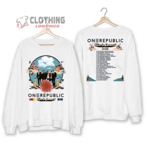OneRepublic 2023 Europe Tour Dates Shirt OneRepublic Band Shirt Onerepublic 2023 Concert Merch3