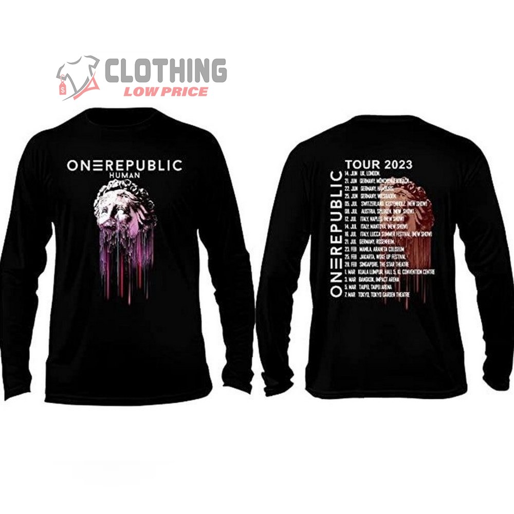 OneRepublic Europe Tour 2023 Shirt, OneRepublic Rock Band Merch