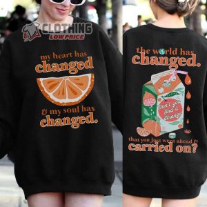 Orange Juice Sweatshirt Sticky Season Tour 2023 Noah Kahan Merch Trendy Aesthetic Music Shirt3
