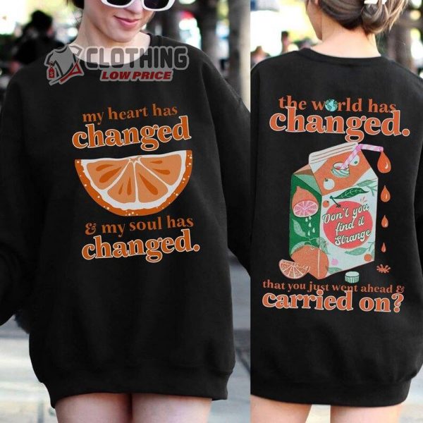Orange Juice Sweatshirt, Sticky Season Tour 2023 Noah Kahan Merch, Trendy Aesthetic Music Shirt