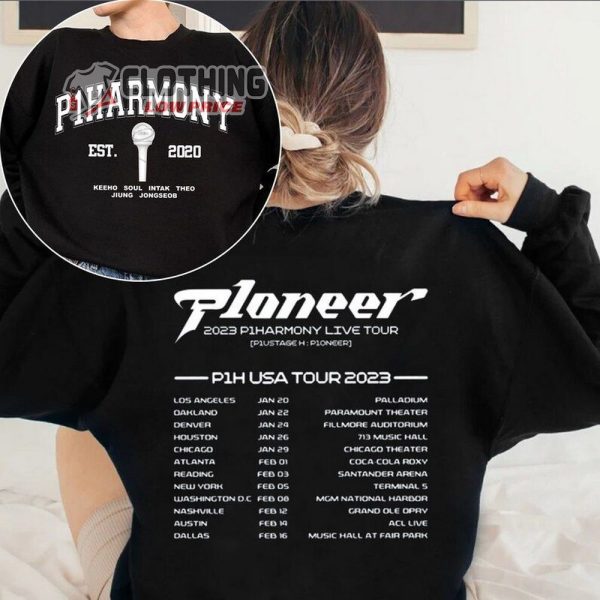 P1Harmony Live Tour 2023 Shirt, P1Harmony P1Oneer Live Tour 2023 Sweatshirt, P1Harmony Usa Tour Merch