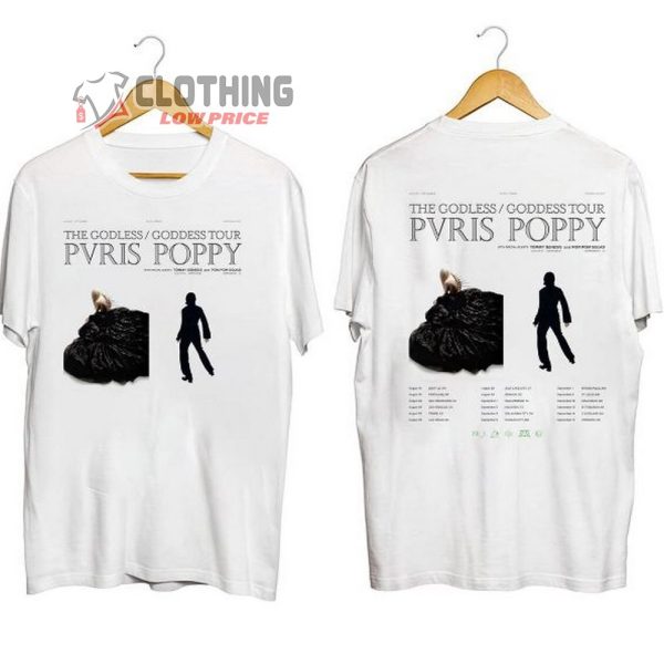 Pvris The Godless – Goddess Tour 2023 Merch, Pvris Pop Band World Tour 2023 Shirt, Pvris And Poppy World Tour 2023 Setlist T-Shirt