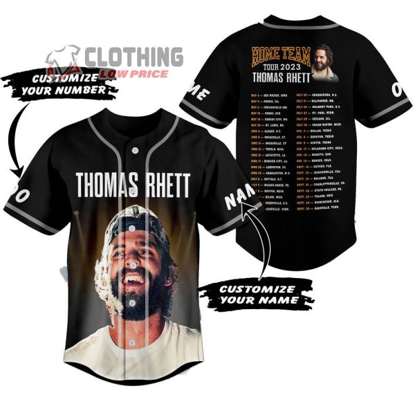 Personlized Thomas Rhett Home Team World Tour 2023 Baseball Shirt