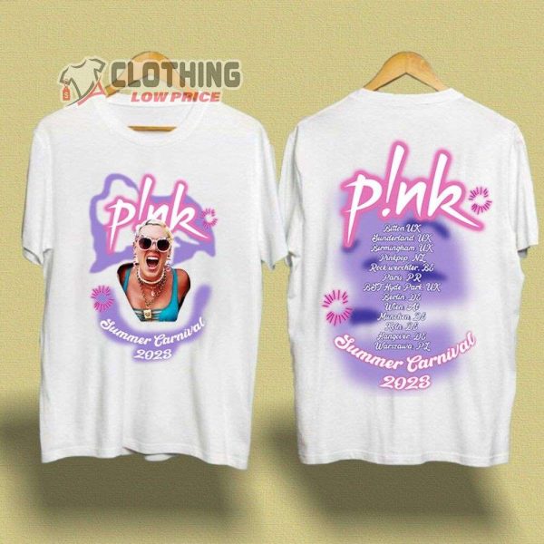 Pink Summer Carnival Tour 2023 Trustfall Album Merch, Carnival Tour 2023 Shirt, Pink Music Tour 2023 T-Shirt