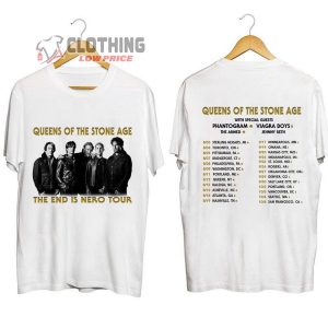Queens Of The Stone Age The End Is Nero Tour 2023 Merch Queens Of The Stone Age Band Shirt2