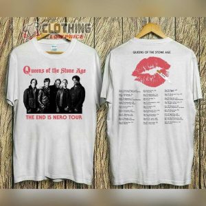 Queens Of The Stone Age The End Is Nero Tour 2023 Sweatshirt Queens Of The Stone Age Tour 2023 T Shirt2