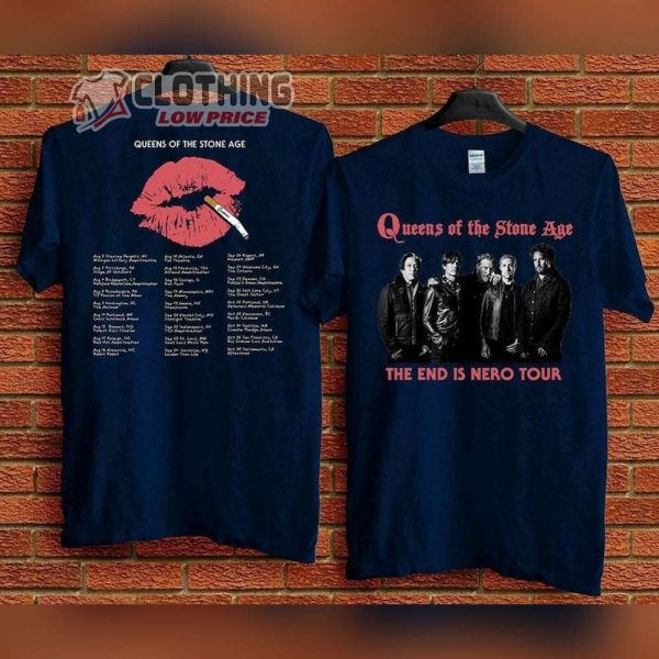 Queens Of The Stone Age The End Is Nero Tour 2023 Sweatshirt, Queens Of The Stone Age Tour 2023 T-Shirt