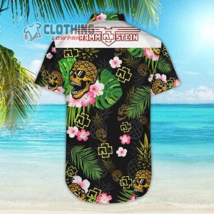 Rammstein Skull Flowers World Tour 2023 Hawaiian Shirt 3