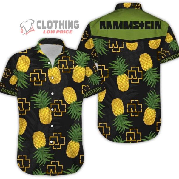 Rammstein Tour 2023 USA Pineapple Hawaiian Shirt