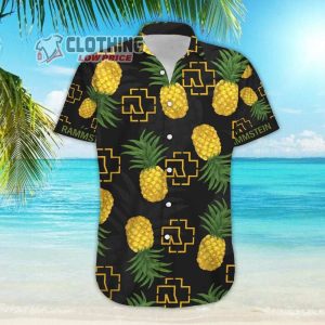 Rammstein Tour 2023 USA Pineapple Hawaiian Shirt 2