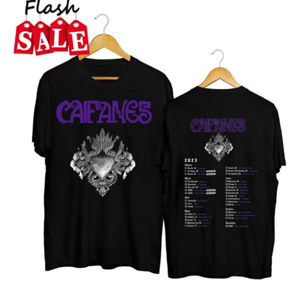 Rare Caifanes Tour 2023 Merch, Rare Caifanes Singer Shirt, Rare Caifanes World Tour 2023 Setlist T-Shirt