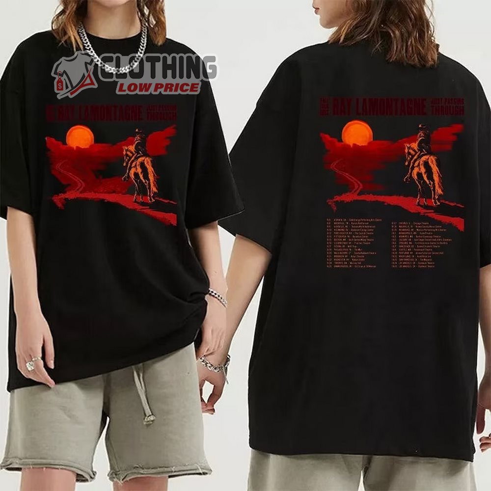 Ray Lamontagne Ray's Just Passing Through Tour 2023 Merch, Ray Lamontagne 2023 Concert T-Shirt