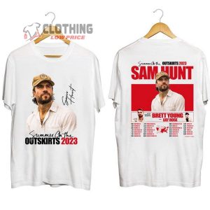 Sam Hunt Summer On The Outskirts 2023 Tour T Shirt Sam Hunt Merch Sam Hunt 2023 Concert Shirt2