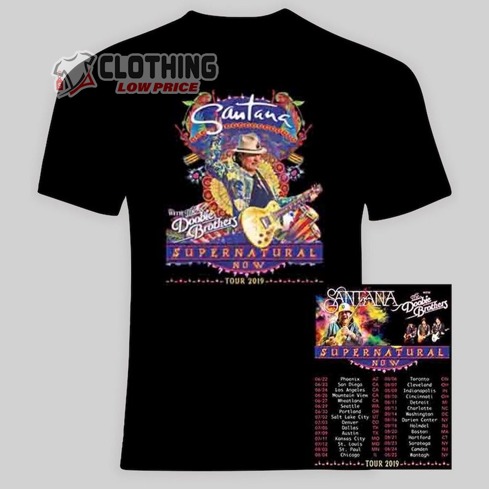 Santana Band Tour 2023 Merch, Vintage Santana Shango '83 Tour 2023 T-Shirt