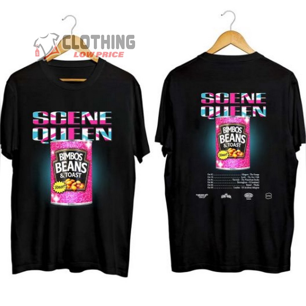 Scene Queen 2023 Concert Merch, Scene Queen Bimbos Bean & Toast Tour 2023 T-Shirt