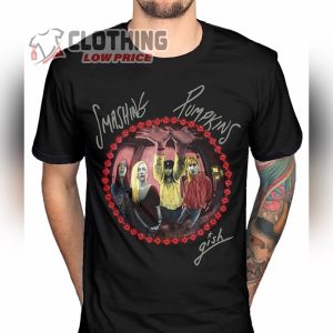 Smashing Pumpkins 2023 Tour T- Shirt, The Smashing Pumpkins Gish Tee T- Shirt, The Smashing Pumpkins American Tour Merch