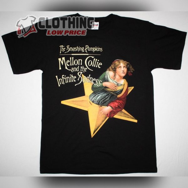 Smashing Pumpkins 2023 Tour T- Shirt, The Smashing Pumpkins Mellon Collie And The Infinite Sadness New Black T- Shirt, Smashing Pumpkins Summer Tour Merch