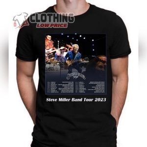 Steve Miller Band Tour 2023 T- Shirt, Steve Miller Band Set List 2023 T- Shirt, Steve Miller Tour 2023 Dates Merch
