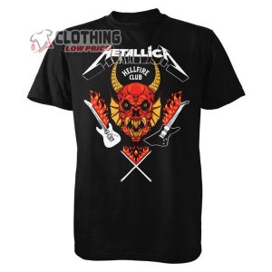 Stranger Things x Metallica Hellfire Club T Shirt