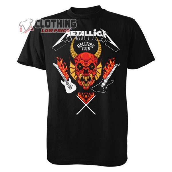 Stranger Things x Metallica Hellfire Club T-Shirt