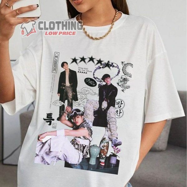Stray Kids Bangchan Kpop Shirt, Bangchan Stray Kids 5 Star Vintage Shirt, 5 Star Stray Kids Hoodie