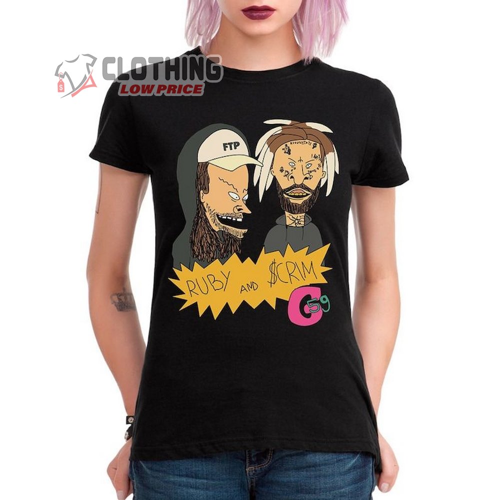 Suicideboys Ruby And Scrim X Beavis And Butt-Head Shirt, Suicide Boys Tee Merch