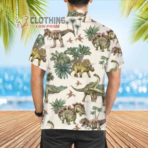 Summer Dinosaur Tropical Hawaiian Shirt 2