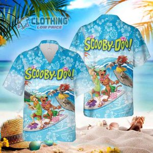 Summer Vacation Scooby Doo Tropical Flower Hawaiian Shirt 1