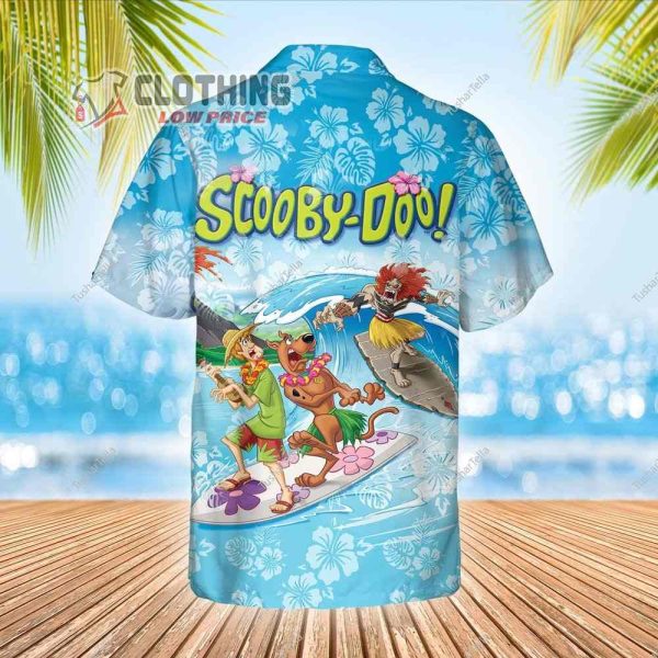 Summer Vacation Scooby Doo Tropical Flower Hawaiian Shirt
