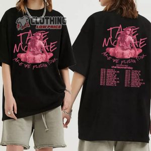 Tate Mcrae Are We Flying 2023 Tour Dates Merch Are We Flying 2023 Tour Shirt Tate Mcrae 2023 Concert With Special Guest Charlieonnafriday T Shirt 2