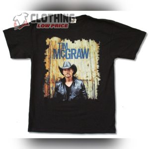 Tim Mcgraw Greatest Hits T- Shirt, Tim Mcgraw Leather Jacket Tour Black T- Shirt New Official 2012, Tim Mcgraw Tour Tickets Merch