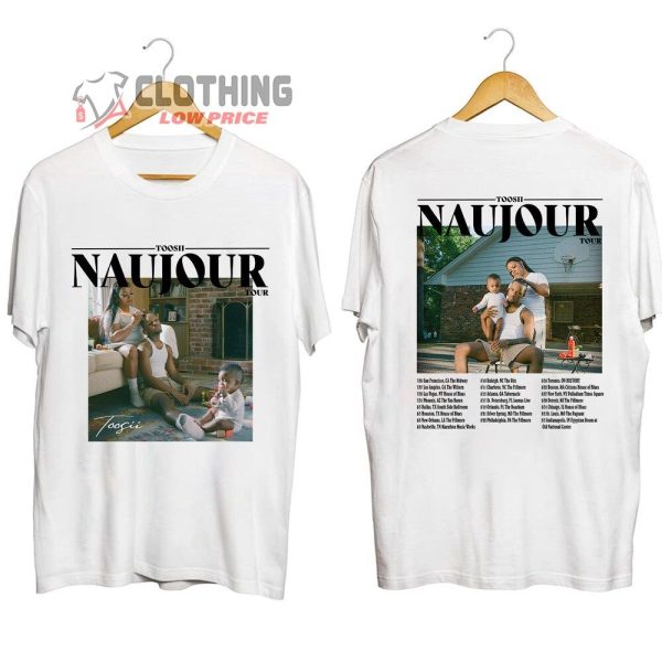 Toosii Naujour US Headline Tour 2023 Merch, Rapper Toosii 2023 Concert Shirt, Toosii Debut Album T-Shirt