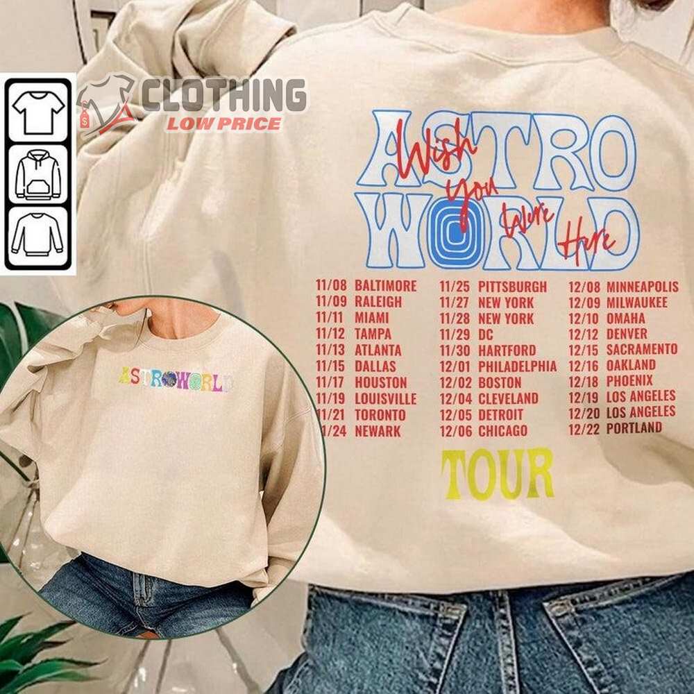 Travis Scott Rap Tour Shirt, Get Ready With The Astroworld Tour 2023 Merch