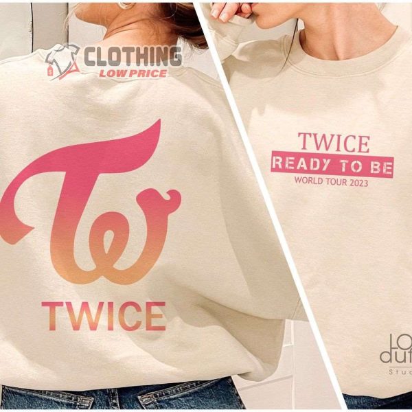 Twice Ready To Be World Tour 2023 Concert Merch, Twice Logo Shirt, Kpop Group Logo T-Shirt