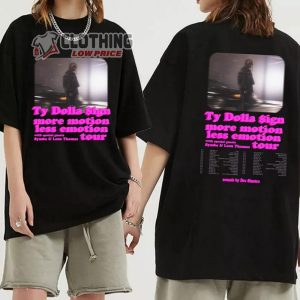 Ty Dolla Sign More Motion Less Emotion Tour 2023 Merch Ty Dolla Sign 2023 Tour With Special Guests Shirt Ty Dolla World Tour 2023 Setlist T Shirt 2