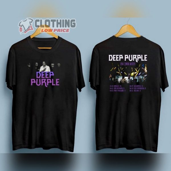 Vintage 90S Deep Purple Metal Band Unisex T-Shirt, Deep Purple Concert Tour 2023 Merch, Deep Purple Slaves And Masters Black Rock Shirt