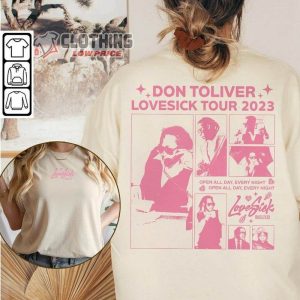 Vintage Don Toliver Rap Sweatshirt Don Toliver Lovesick Deluxe Ver World Tour 2023 Hoodie3