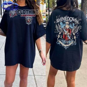 Vintage Shinedown Band Graphic Shirt, Shinedown Band Rock Shirt, Shinedown Band Rock Tour 2023 Merch