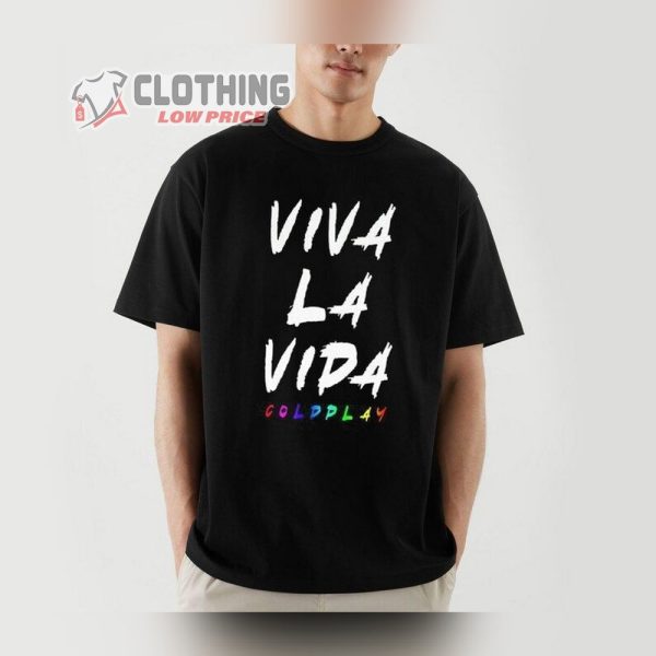 Viva La Vida Unisex T-Shirt, Coldplay Tour 2023 Shirt, Coldplay Music Shirt