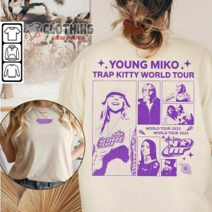 Young Miko Rap Shirt Young Miko Trap Kitty World Tour 2023 Merch3