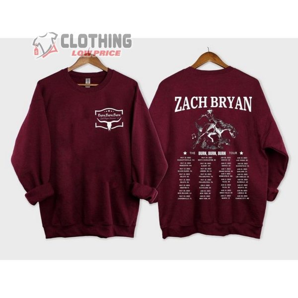 Zach Bryan Burn Burn Burn Tour 2023 Shirt, Zach Bryan 90S Rap Shirt, Zach Bryan Album Merch