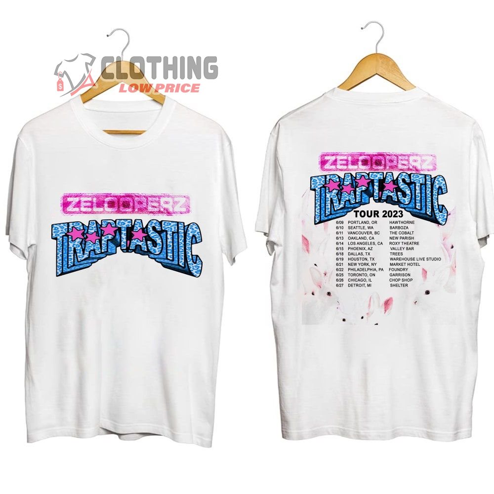 Zelooperz Traptastic Tour 2023 Merch, Zelooperz 2023 Concert Shirt, Rapper Zelooperz 2023 Tour Setlist T-Shirt