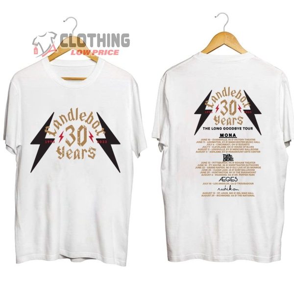 Candlebox The Long Goodbye Tour 2023 Merch, Candlebox 30 Years 1993-2023 Shirt, Candlebox Rock Band The Long Goodbye Concert 2023 T-Shirt