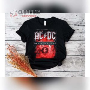ACDC Black Ice Tour Unisex T Shirt ACDC Band Merch ACDC 2023 Tour Merch