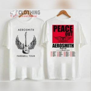 Aerosmith Band Farewell 2023 Tour With Special Guest The Black Crowes Shirt, Aerosmith Tour Merch, Aerosmith Band Tee