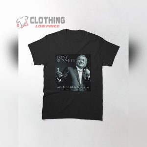 All Time Greatest Hits Tony Bennett Shirt,  Rip Jazz Tony Bennett Shirt, 90S Vintage Tony Bennett Classic T-Shirt