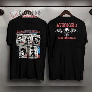 Avenged Sevenfold World Tour 2023 Unisex T Shirt Avenged Sevenfold Retro Vintage Shirt Avenged Sevenfold Setlists 2023 Merch