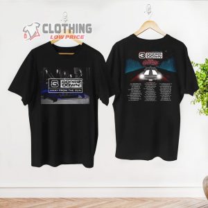 Away From The Sun Anniversary Tour 2023 Merch 3 Doors Down Band Concert Tickets Shirt Graphic 3 Doors Down Band T Shirt