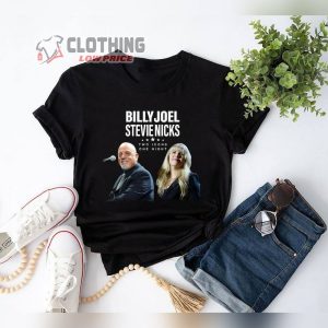 Billy Joel Stevie Nick Two Icons One Night T-Shirt, Billy Joel Stevie Nick Tour Merch, Billy Joel Vintage Tee