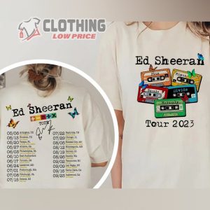 Ed Sheeran Butterfly Equals Tour Shirts, The Mathematics Tour Dates Merch, Vintage Ed Sheeran Mathematics Multiply Vinyl Shirt